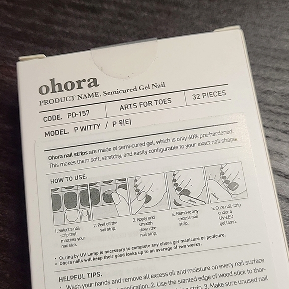 💅OHORA P WITTY Semicure Gel Pedicure [NIB] "discontinued" - Picture 3 of 8
